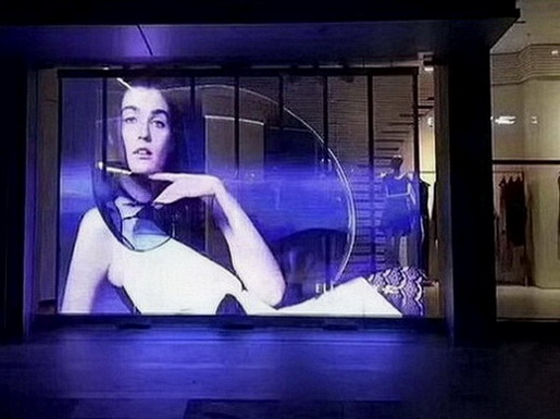 荷城透明LED橱窗屏